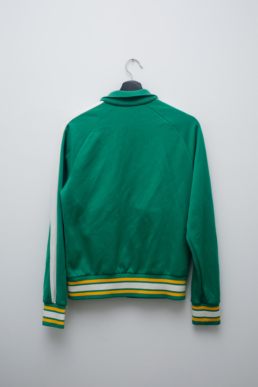 Vintage Puma Track Jacket – Green/White/Yellow (Size L)