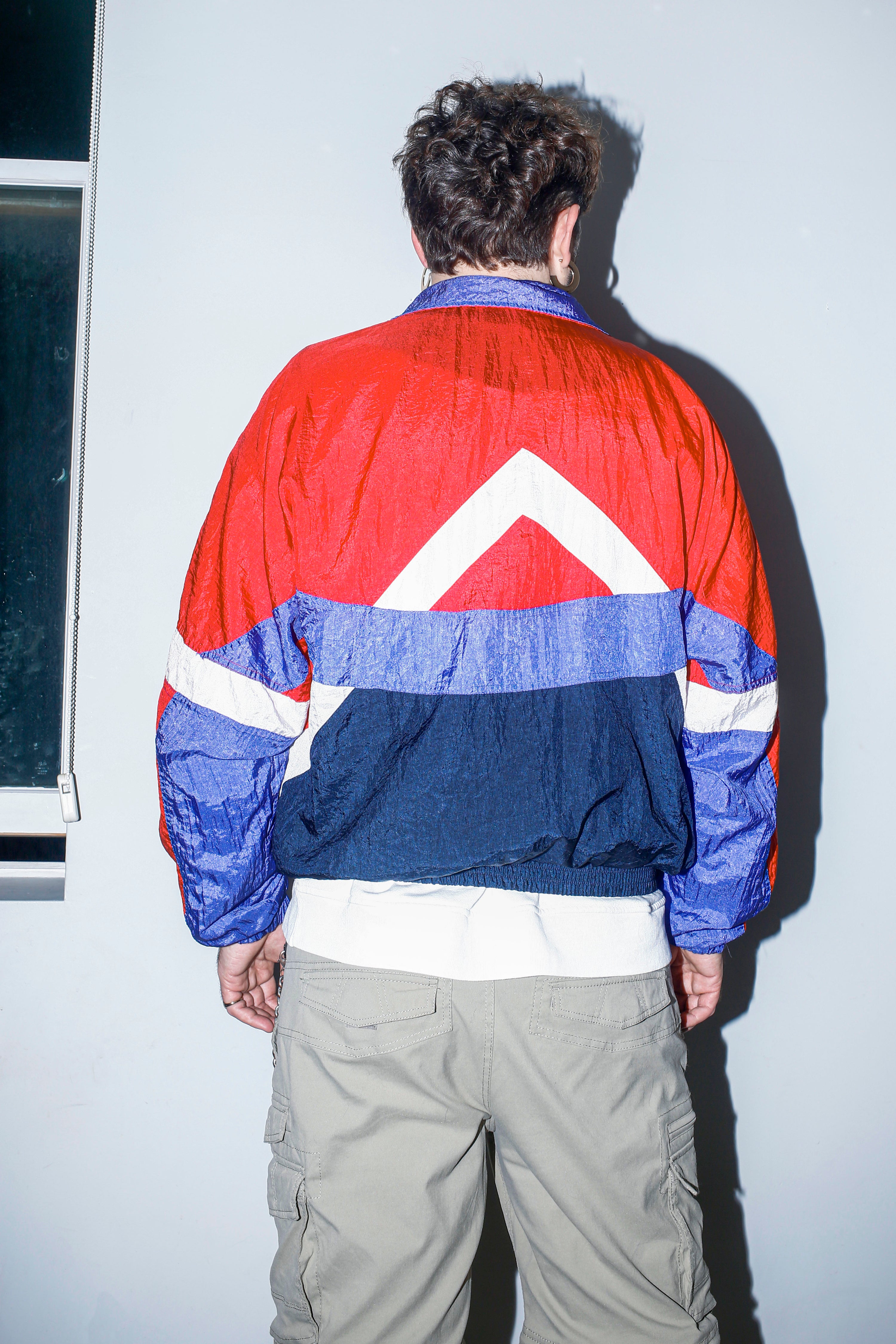VTG EUC Rare Retro Athletic MacGregor Patriotic Windbreaker Jacket