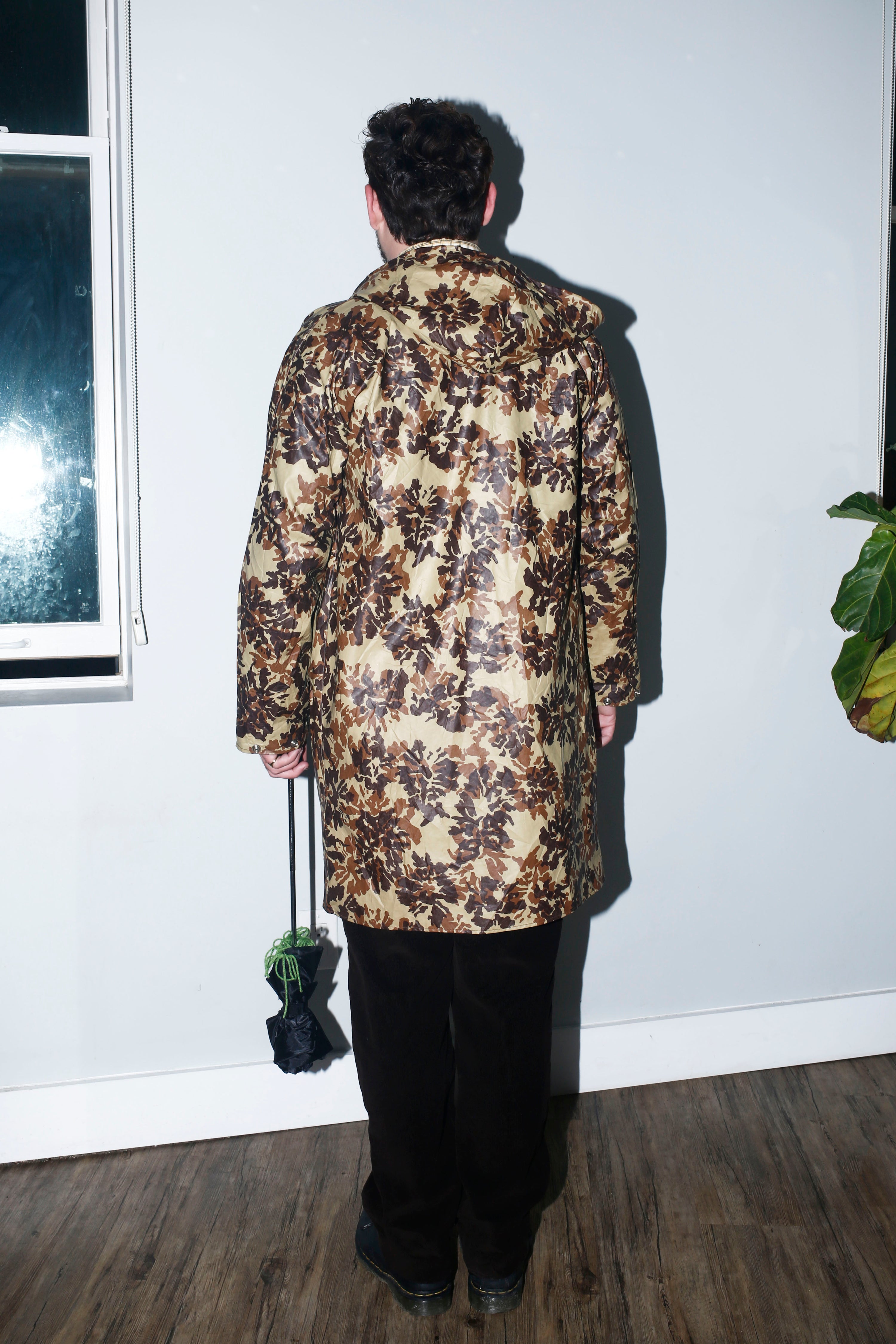 Vintage 1980's Oversized Camo Rain Jacket