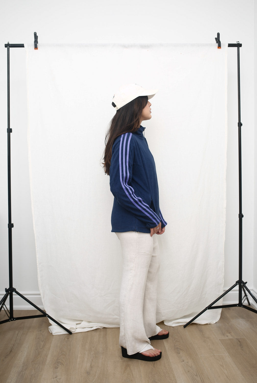 Adidas Women's Navy and Purple Jacket
