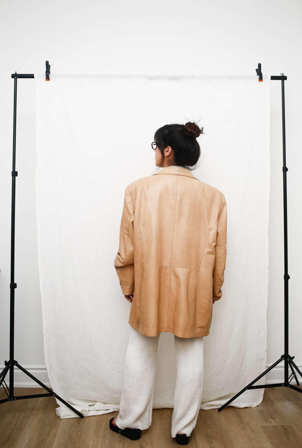Danier 100% Leather Blazer – Nude Beige