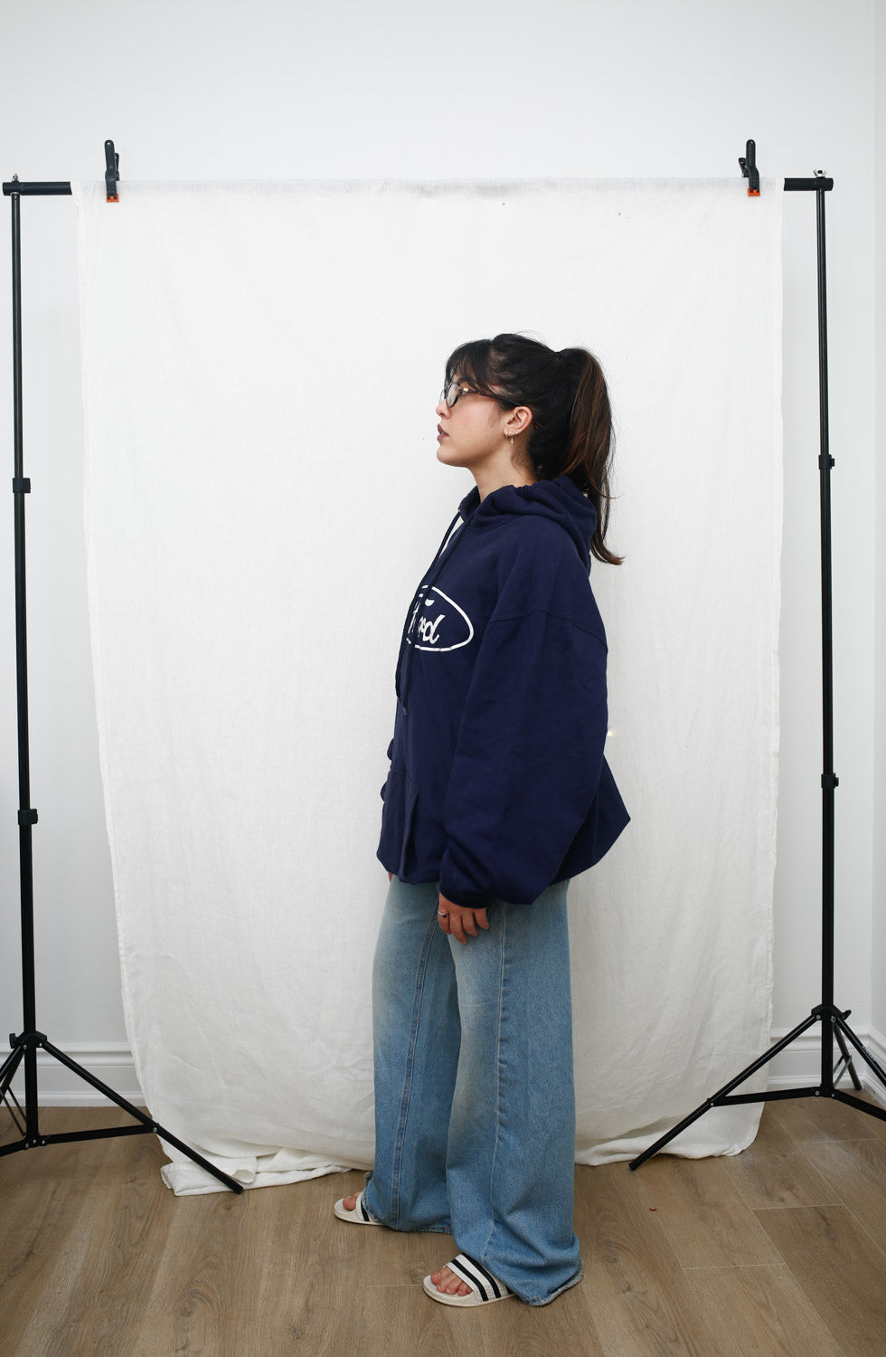 Vintage 1990's Ford Hoodie – Navy Blue