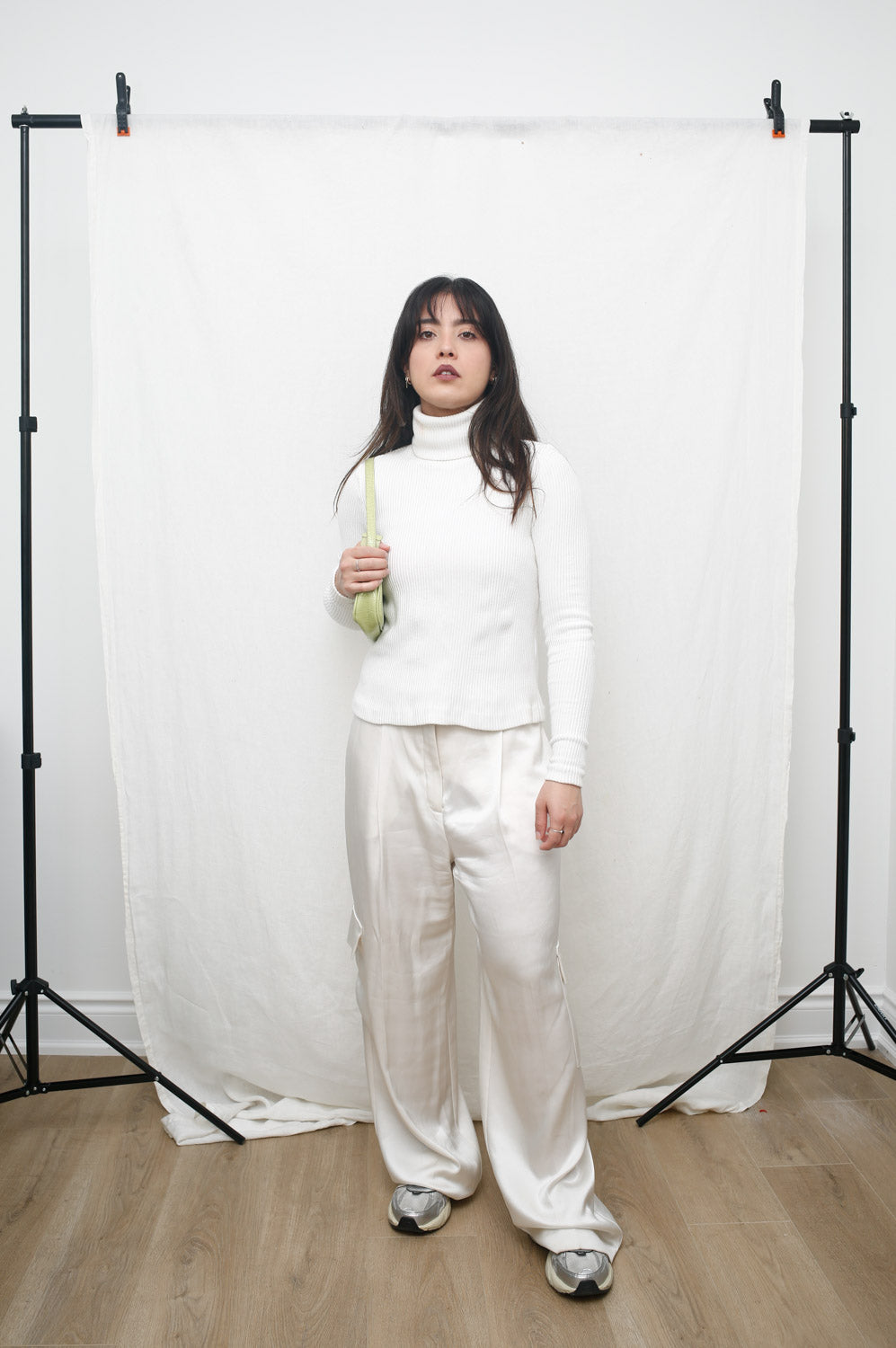 White Ribbed Turtleneck – Fitted Knit
