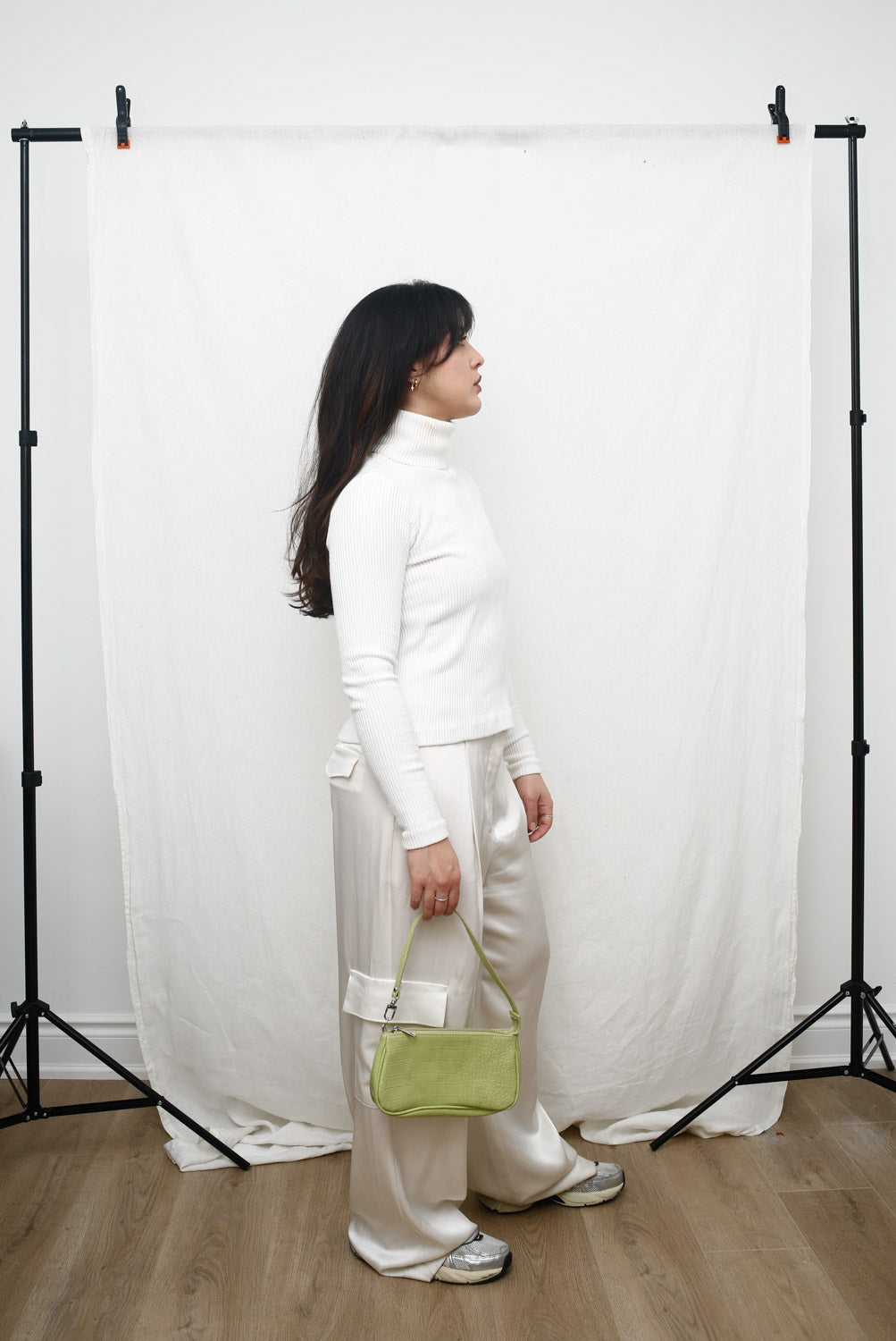 White Ribbed Turtleneck – Fitted Knit