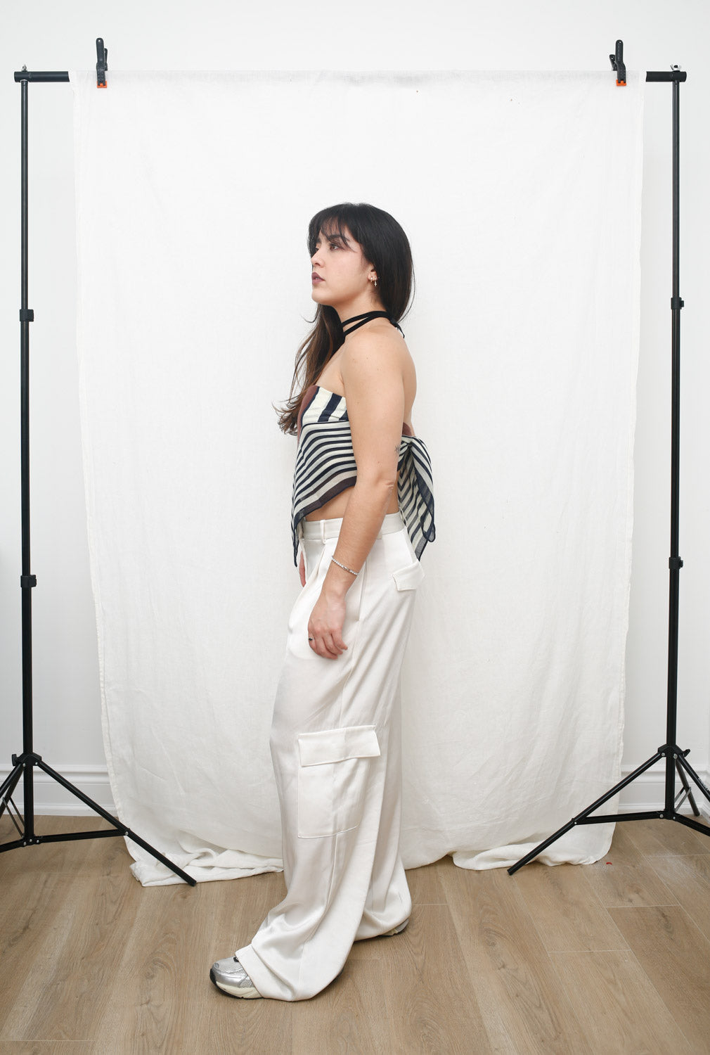 Multiway Striped Scarf – Worn as Top, Skirt & Accessory