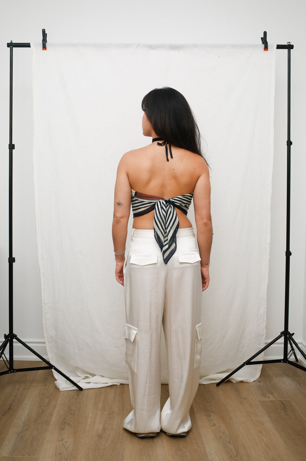 Multiway Striped Scarf – Worn as Top, Skirt & Accessory