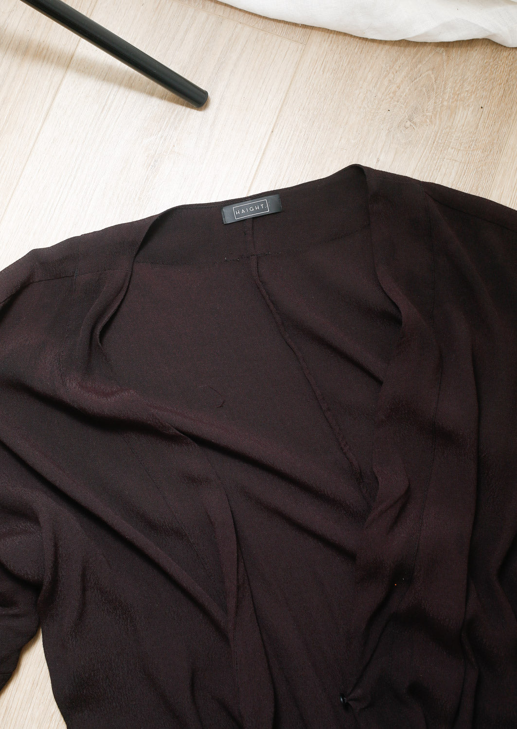 Vintage Black Wrap Dress / Kimono Cover-Up