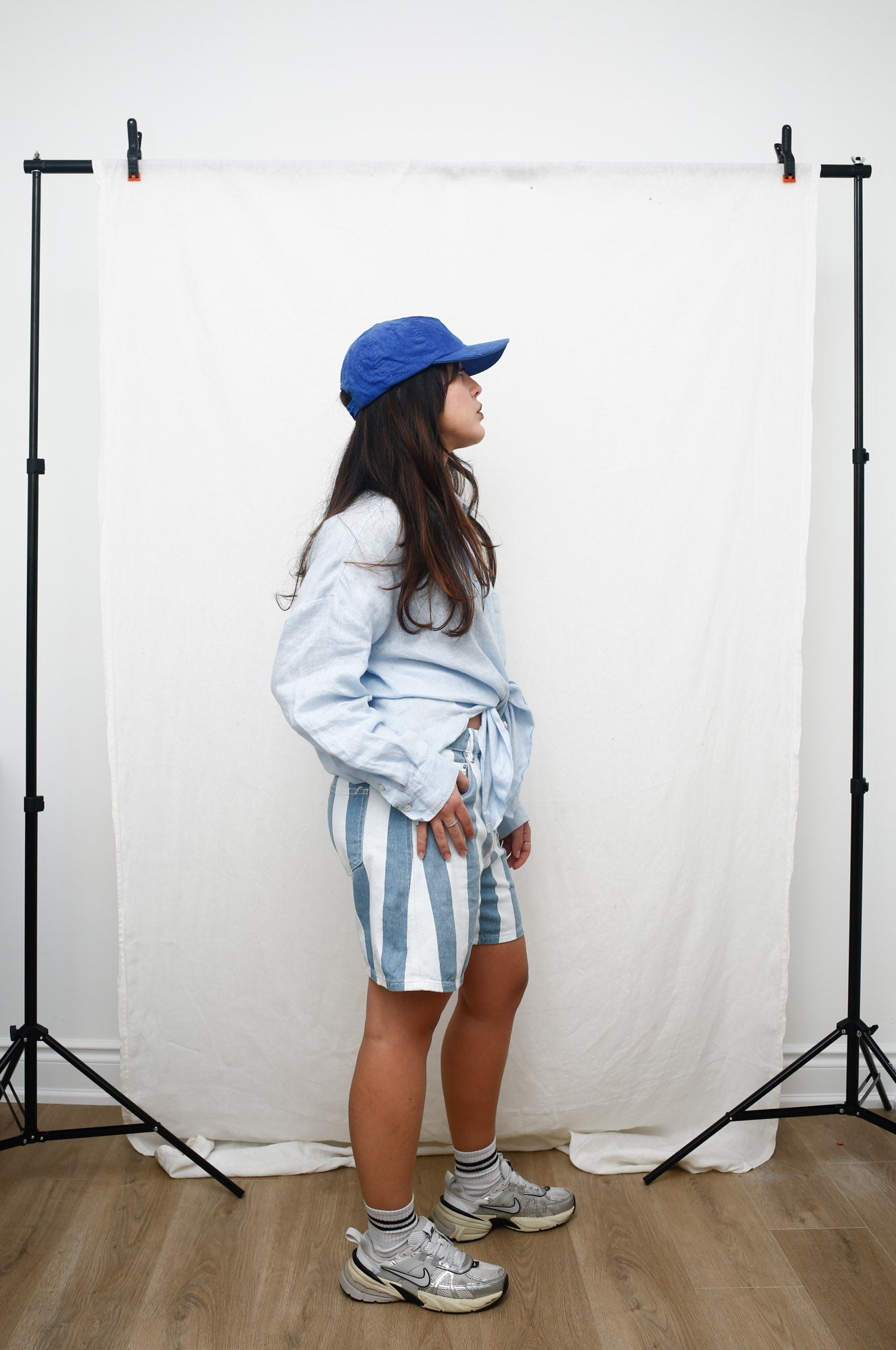 Blue Corduroy Cap