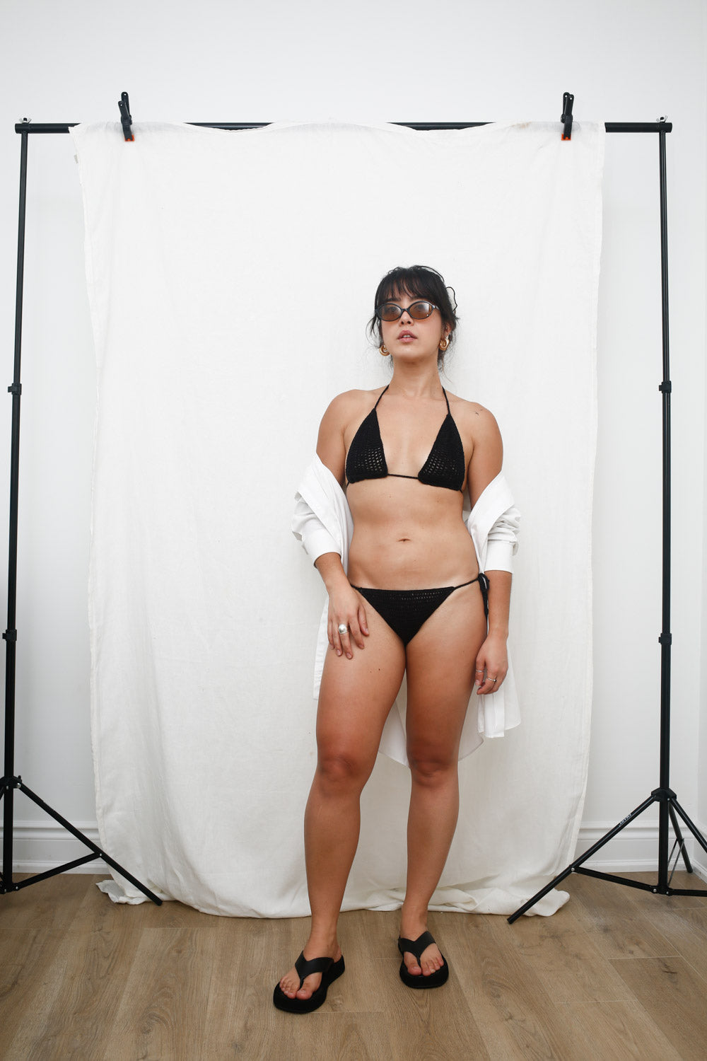 Handmade Classic Black Crochet Bikini