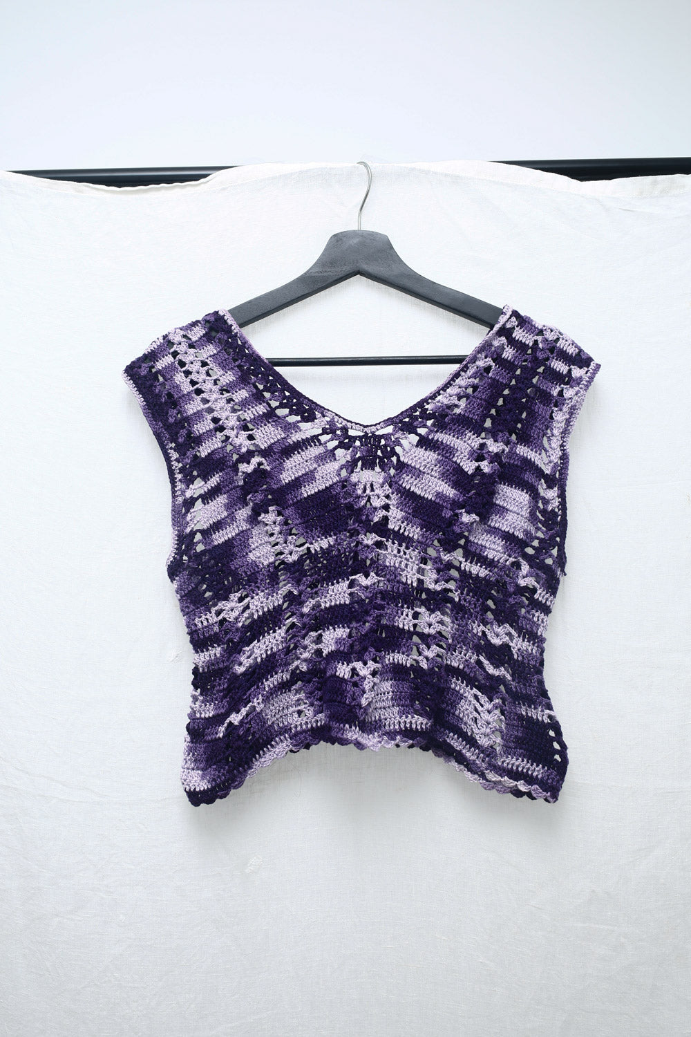 Purple Drift Crochet Top