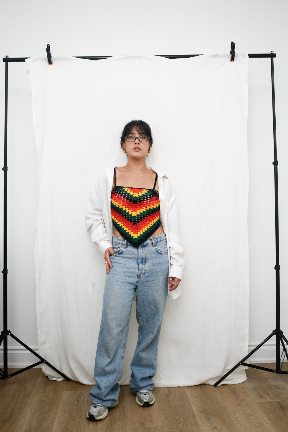 Sunset Vibes Crochet Bandana Top