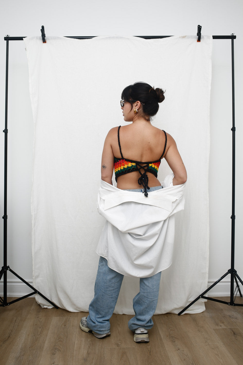 Sunset Vibes Crochet Bandana Top