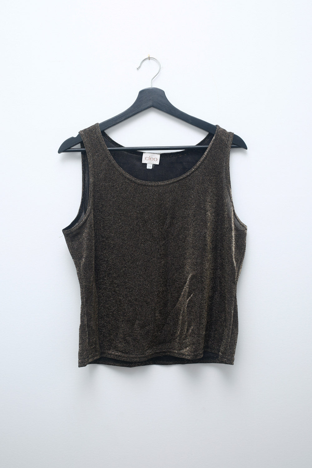 Cleo Bronze Metallic Tank – Size L
