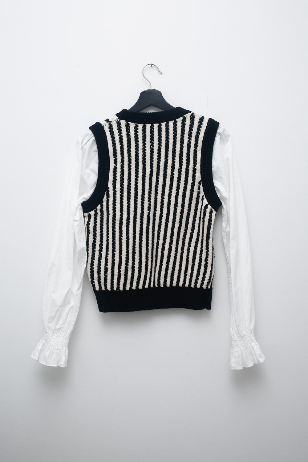 French Connection Striped Knit Vest – Size L