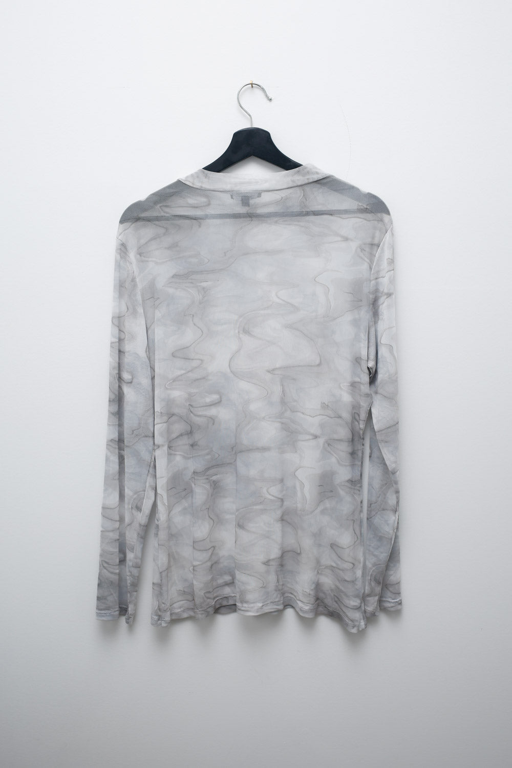 Grey Marble Mesh Long Sleeve Top – Lily Morgan