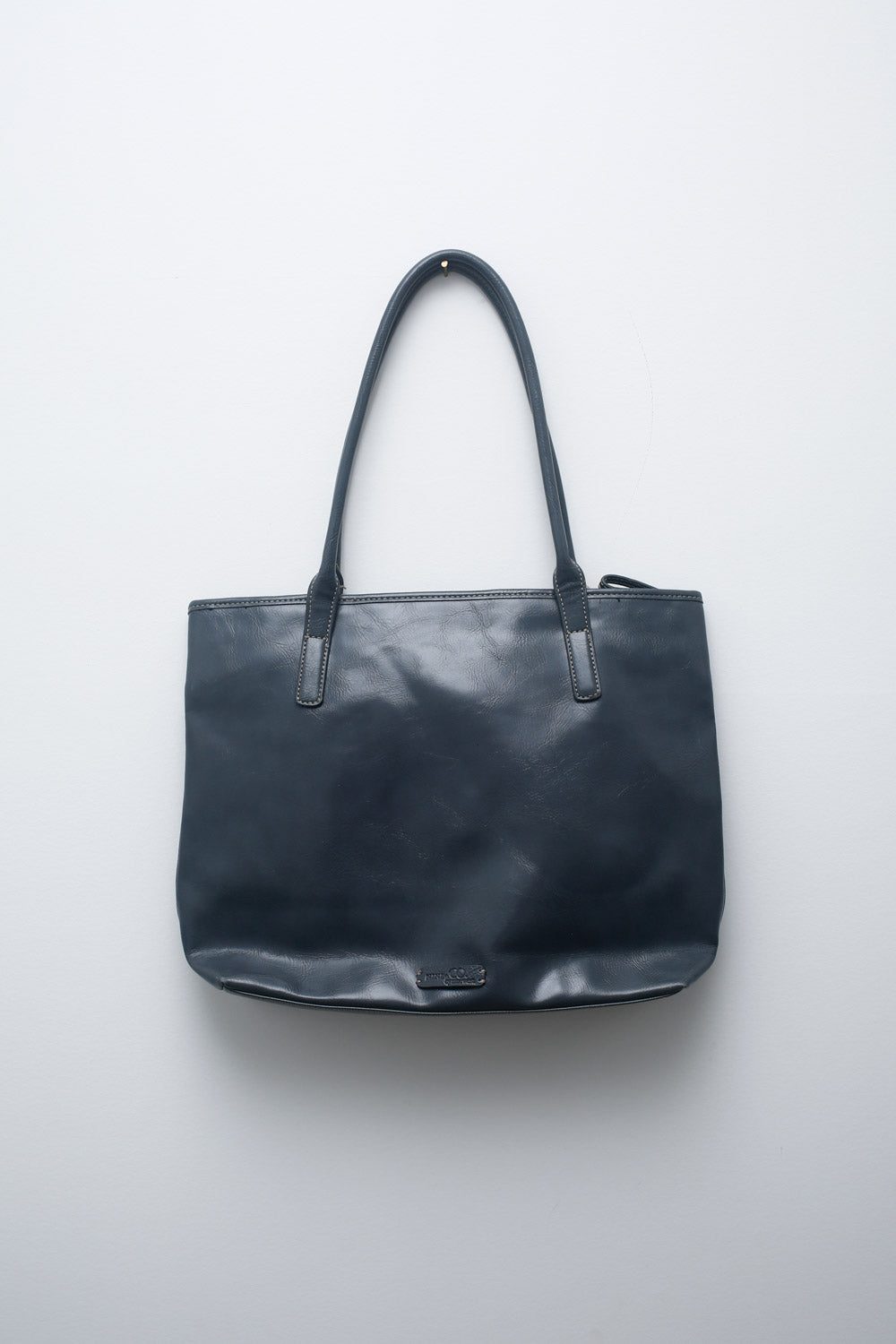 Nine West Vintage Dark Gray Structured Tote Bag