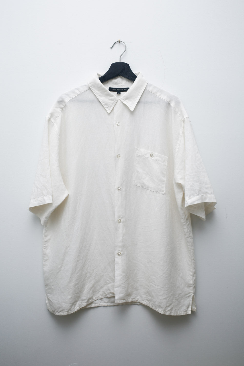 Jordan Craig Classic White Linen Button-Up Shirt