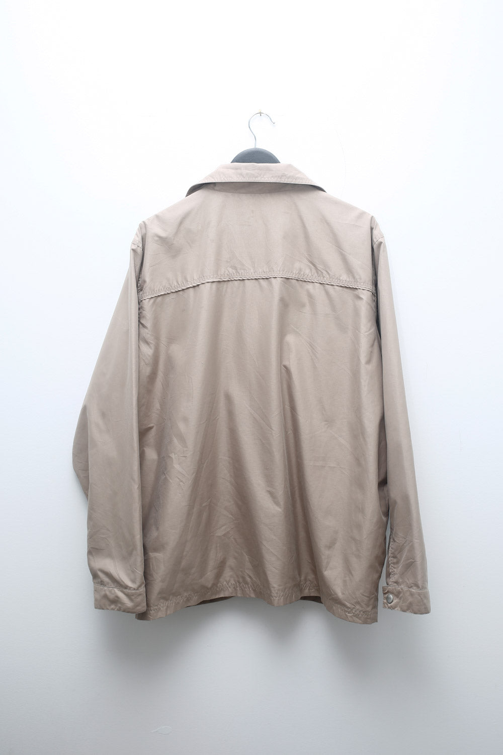 Kodiak Beige Zip-Up Jacket – Lightweight Vintage Windbreaker Style