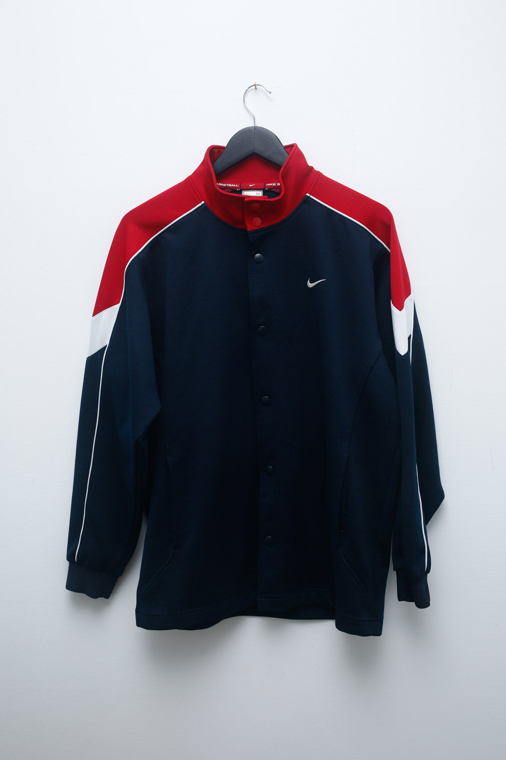 Nike Red & Navy Full-Snap Track Jacket