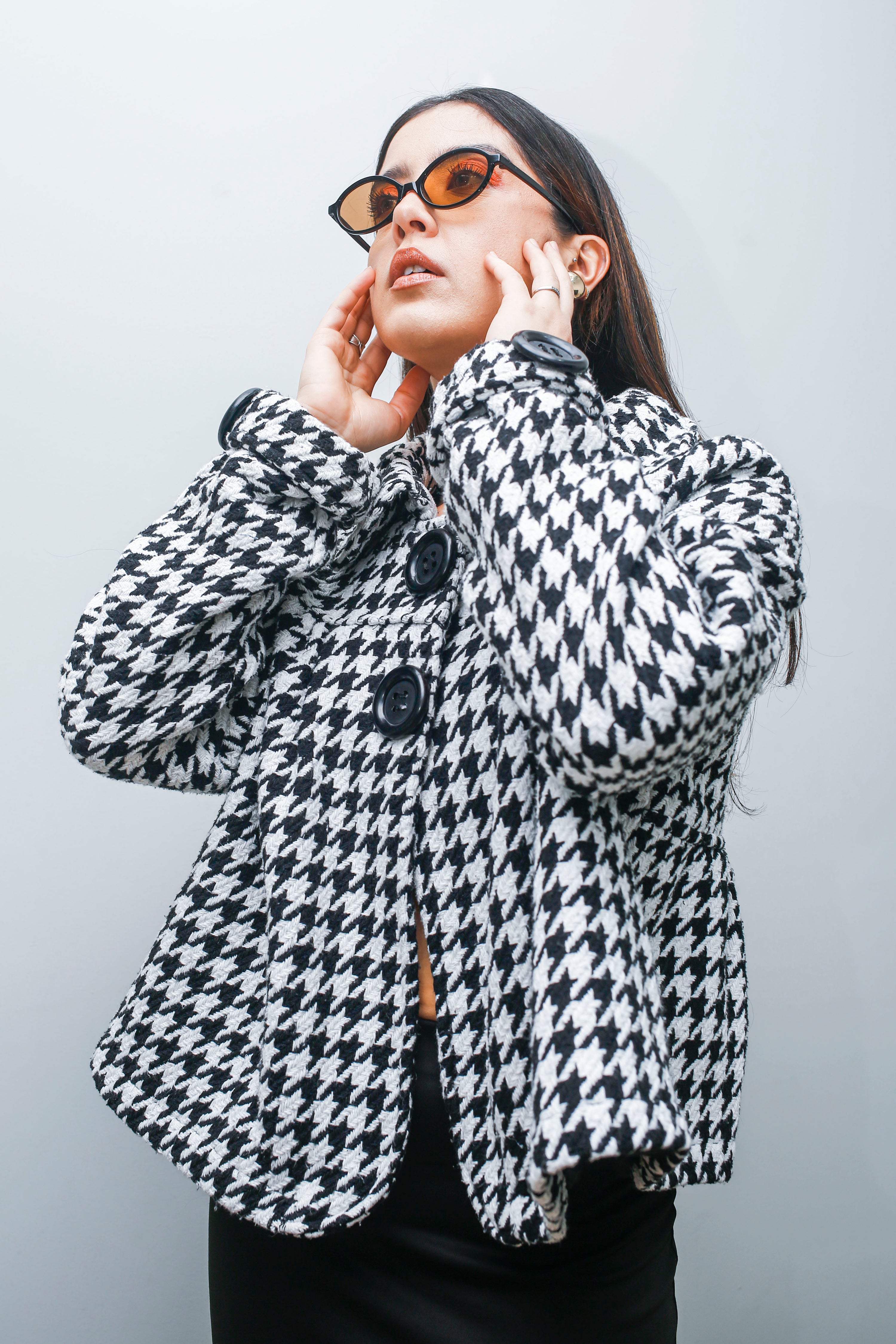 Houndstooth Wool Jacket
