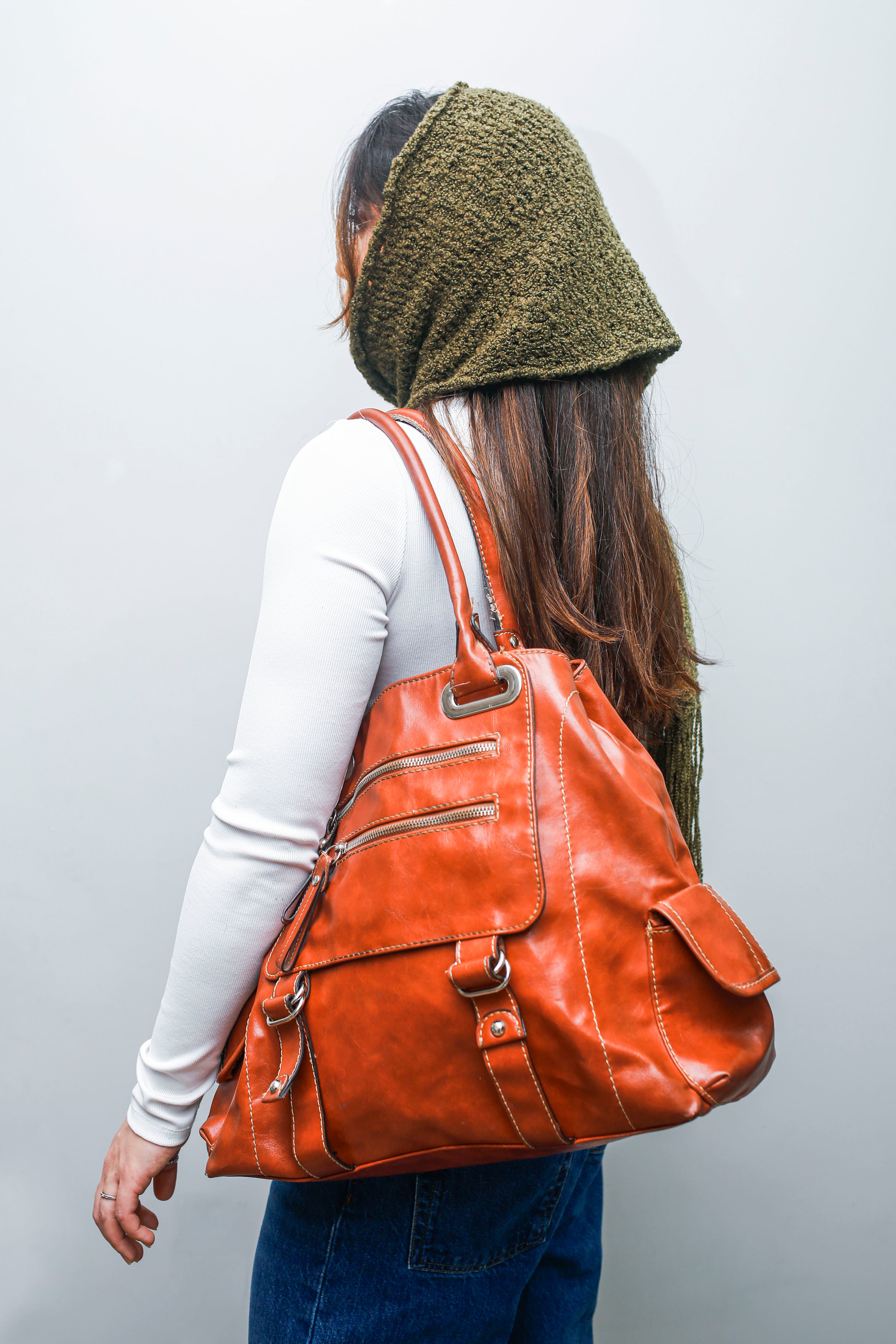 Brown Leather Tote Bag