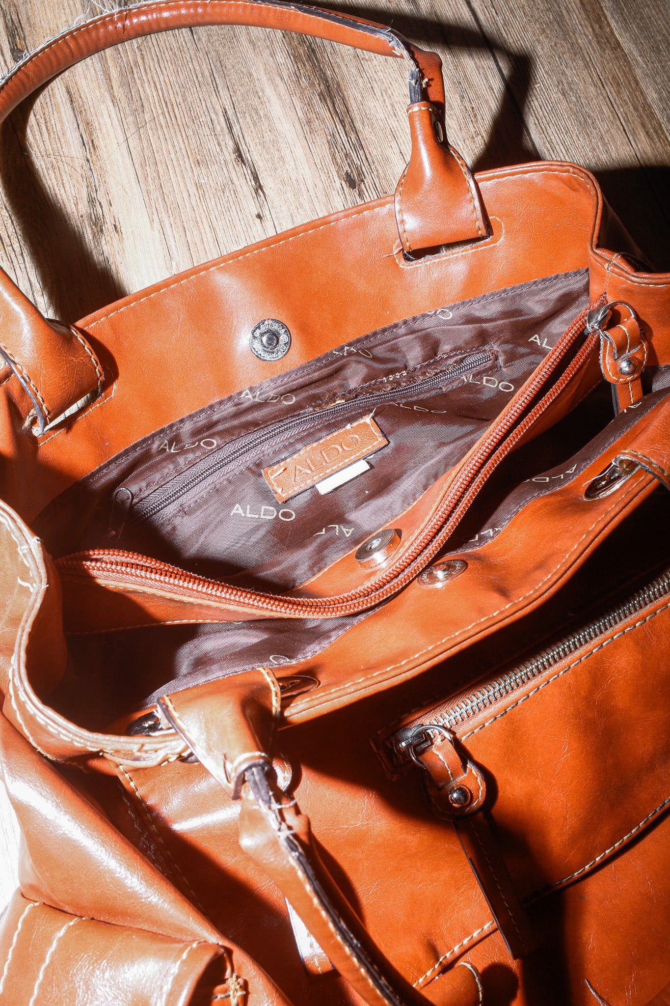 Brown Leather Tote Bag