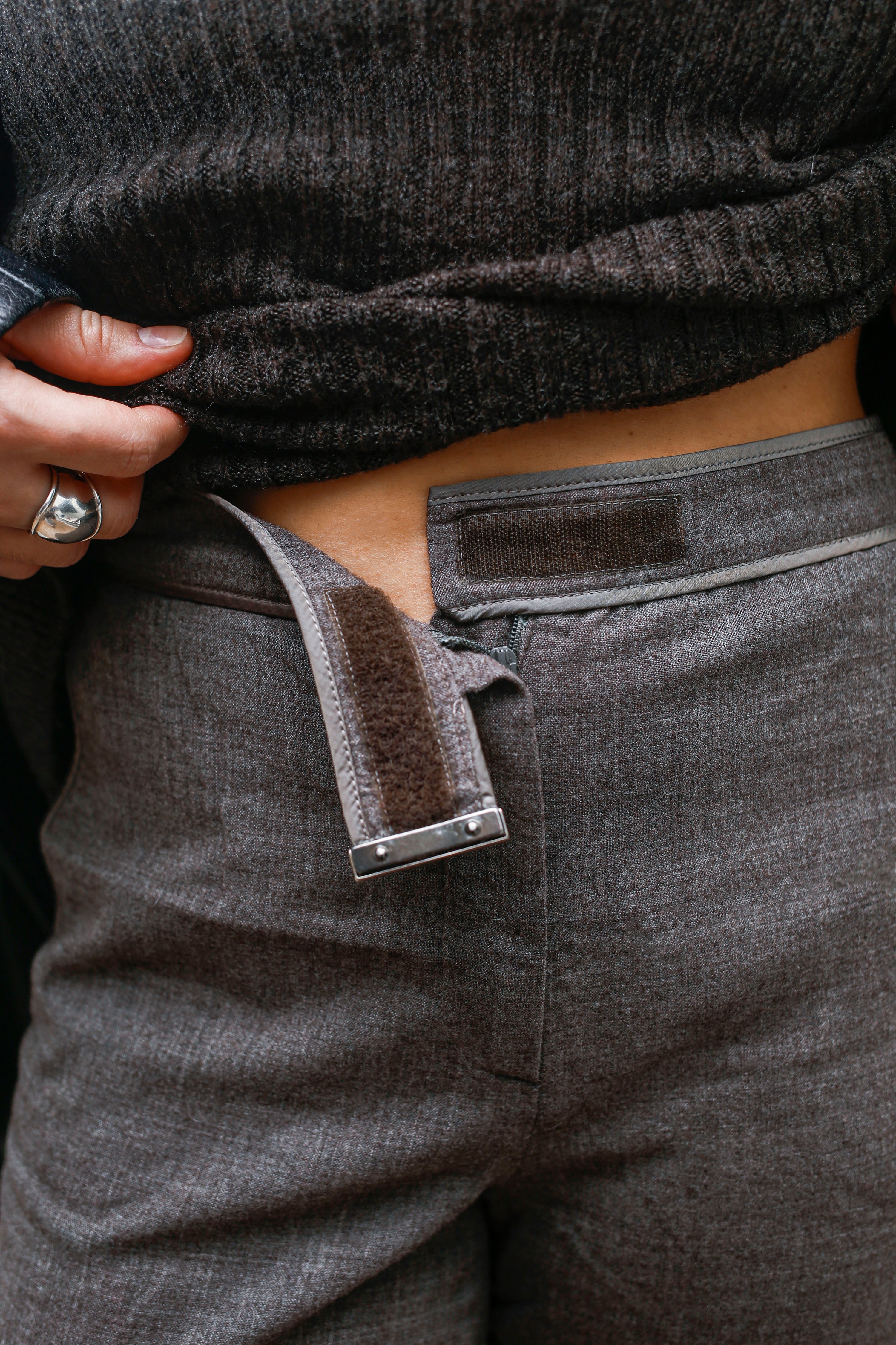 Gray Wool Pants