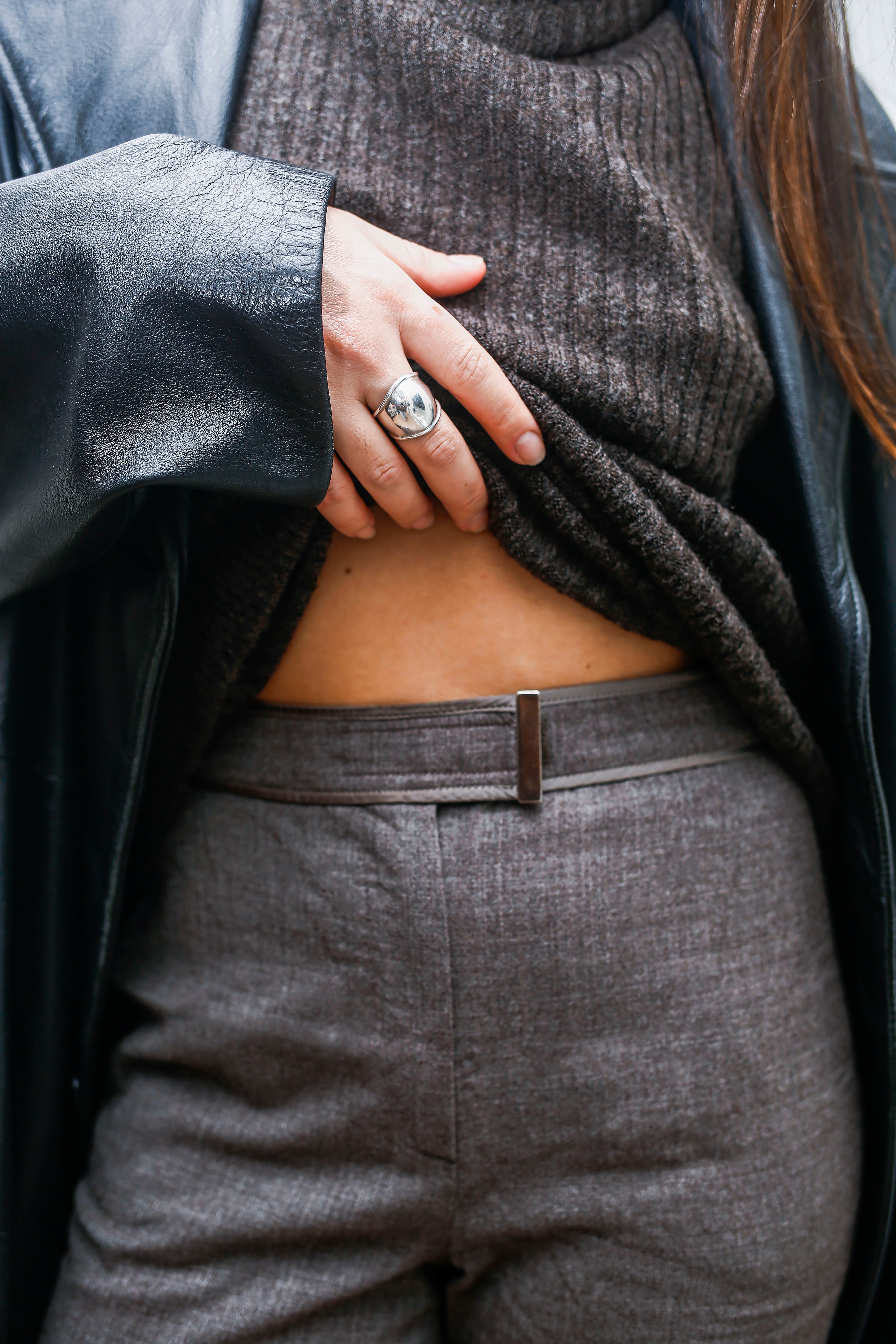 Gray Wool Pants