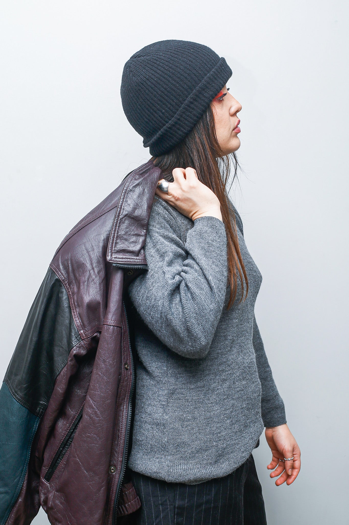 Classic Grey Turtleneck Sweater—Soft Knit Minimalist Pullover