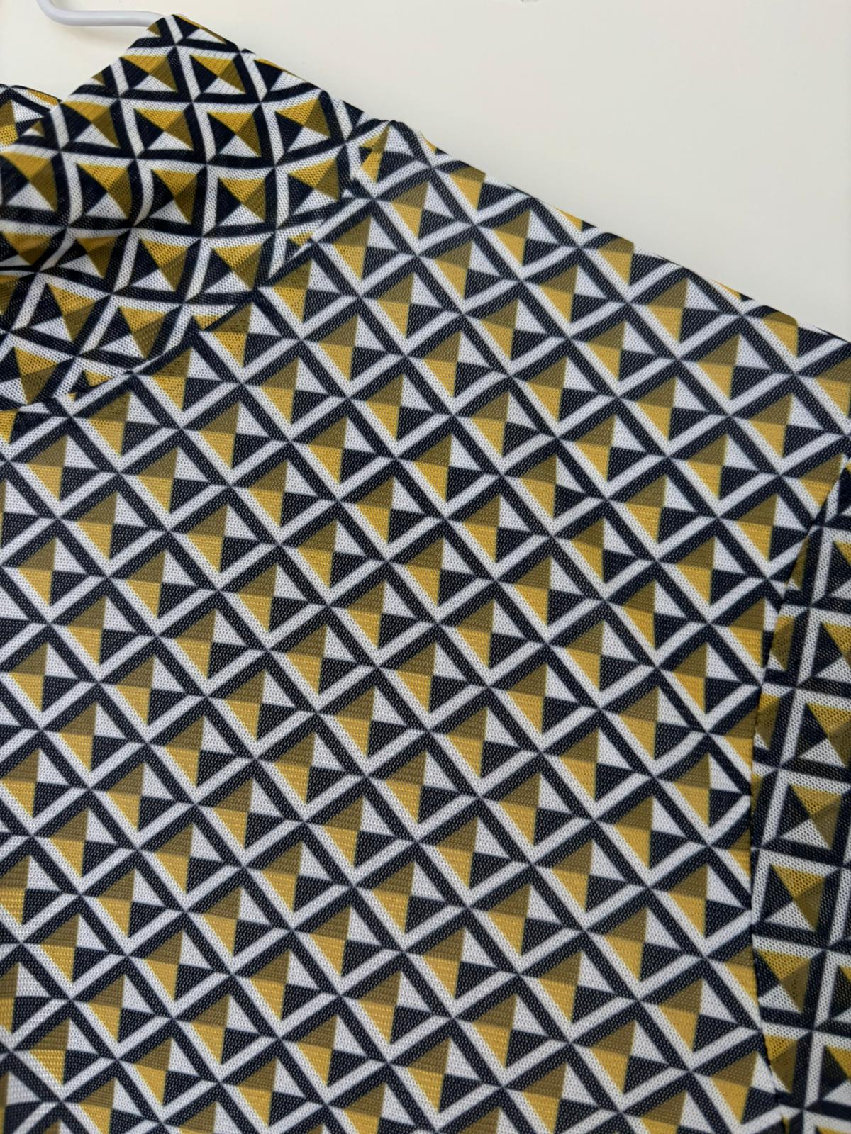 Long-sleeve shirt with geometric pattern - Size L