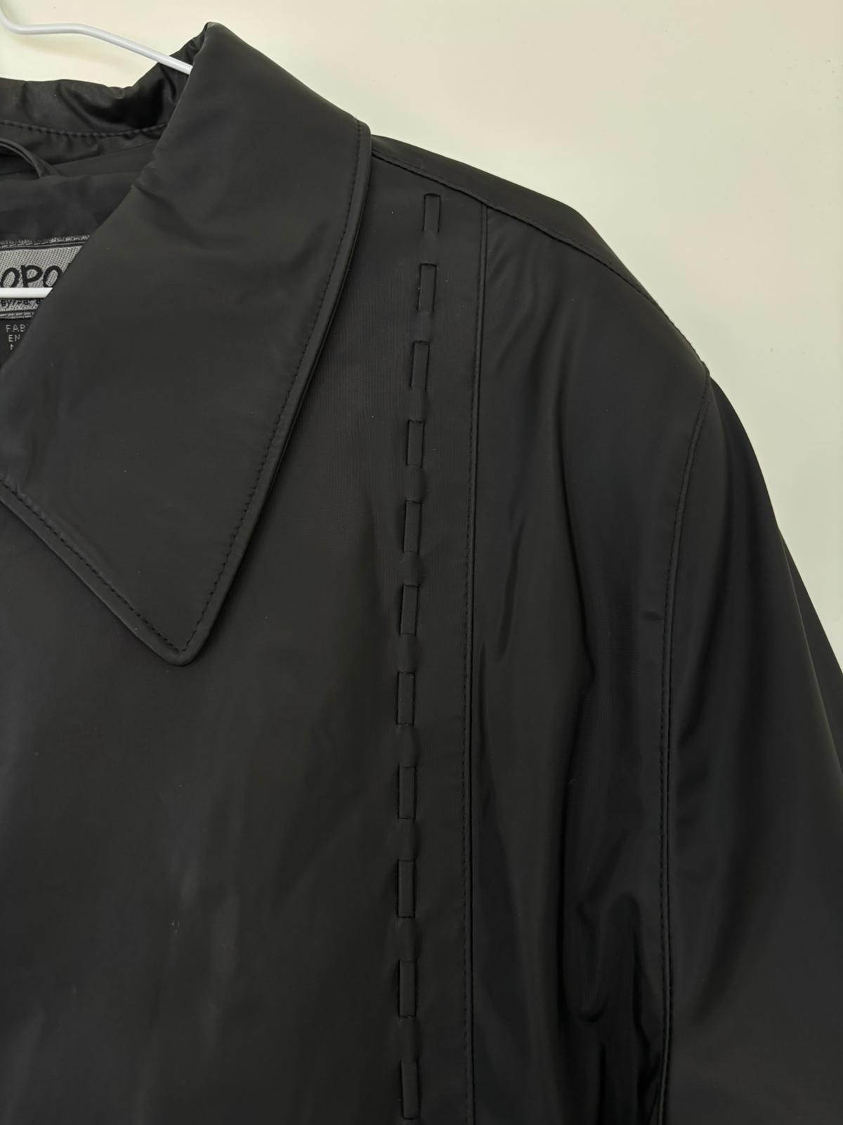 Vintage 90s Black A-line Coat - Apropos - 1X - Water Resistant